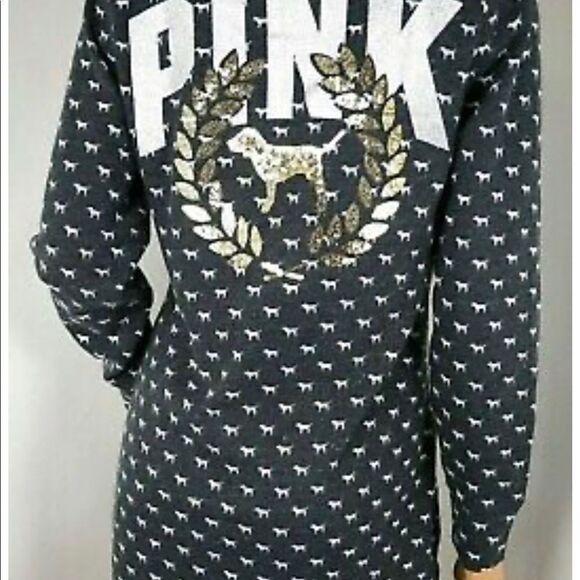 VS Pink bling sleep shirt large (L) - Picture 5 of 9